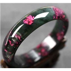 Natural Chinese Jade Floral Bracelet/Bangle