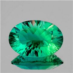 Natural Emerald Green Blue Fluorite 17.31 Ct  Flawless
