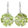 Image 1 : NATURAL APPLE GREEN PERIDOT Earrings