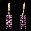 Image 1 : Natural Intense Purple Amethyst Earrings