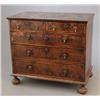 Image 1 : A William & Mary oyster veneered laburnum chest, the top decorated with concentric rings over two...