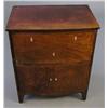 Image 1 : A Regency bow front mahogany and string inlaid cupboard, (formerly a commode chest), 2ft 1ins...