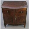 Image 1 : A Regency mahogany bow front two door chest, (formerly a commode chest), 2ft 2ins...
