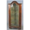 Image 1 : An early 18th century design burr yew dome top corner display cabinet, ebony panelled and chequer...