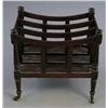 Image 1 : A Regency mahogany three division Canterbury, on short turned legs, 1ft 10ins...