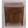 Image 1 : A Regency mahogany bow fronted chest commode, (converted for use as a cupboard), 2ft 3ins...