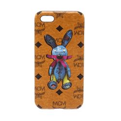 MCM Cognac Visetos Coated Canvas Rabbit IPhone5 Hard Case