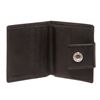 Image 5 : Bvlgari Black Leather Snap Closure Small Wallet