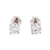 Image 1 : 1.04 ctw Diamond Stud Earrings - 14KT White Gold