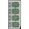 Image 2 : Uncut Sheet of (4) State of Louisiana Baby Bond Obsolete Notes