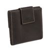 Image 3 : Bvlgari Black Leather Snap Closure Compact Wallet