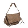 Image 3 : Jimmy Choo Taupe Leather Boho Biker Chain Hobo Bag