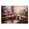 Image 1 : Sunset on Lamplight Lane (Lamplight Lane VII) by Kinkade (1958-2012)