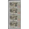 Image 1 : Uncut Sheet of (4) State of Louisiana Baby Bond Obsolete Notes