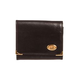 Dunhill Black Leather Coin Case