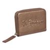 Image 2 : Bvlgari Metallic Bronze Leather Mini Zip Coin Wallet