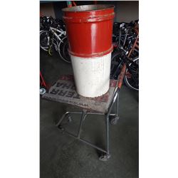 ROLLING CART AND ESSO CAN