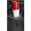 Image 1 : ROLLING CART AND ESSO CAN