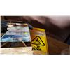 Image 2 : TWO EXIT SIGNS, WET FLOOR SIGNS. AND DECK BENCH BRACKETS