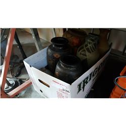 LOT OF CERAMIC AND POTTERY VASES