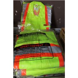 4 PAIRS NEW HIGH VIS COVERALLS