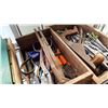 Image 3 : TWO WOOD CRATES OF TOOLS