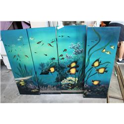 DIPTYCH LAQUER SEA ART