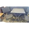 Image 2 : URBAN FARE FOLDING WICKER LOOK PATIO TABLE AND TWO FOLDING CHAIRS