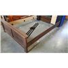 Image 2 : NEW ASHLEY SIGNATURE DESIGN MODERN BROWN WOOD GRAIN FINISH DOUBLE SIZE BEDFRAME AND NIGHTSTAND, RETA