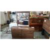 NEW ASHLEY SIGNATURE DESIGN MODERN BROWN WOOD GRAIN FINISH DRESSER WITH MIRROR, RETAIL $1260