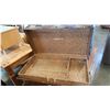Image 3 : BROWN METAL BOUND TRUNK