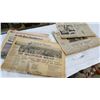 Image 1 : VINTAGE NEWSPAPERS WITH PHOTO OF EISENHOWER AND JOHNSON AND OTHER HEADLINES