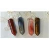 Image 2 : FOUR STONE PENDANTS ON CHAIN