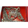 Image 2 : TWO RED BOXES OF RHINESTONE JEWELLRY AND OTHER JEWELLRY