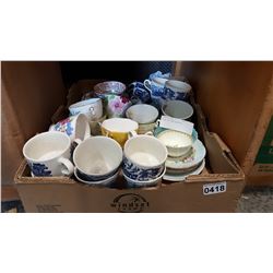 CHINA CUP AND SAUCERS