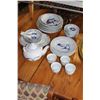 Image 1 : KOI DINNER DISH SET AND TEA POT