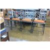 Image 2 : 4 METAL PATIO CHAIRS W/ CUSHIONS