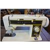 Image 3 : WHITE SEWING MACHINE W/ TABLE