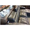 Image 3 : MODERN BROWN 2 PIECE SECTIONAL SOFA WITH ADJUSTABLE HEADREAST