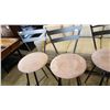 Image 2 : 3 MICROFIBER SEAT METAL BAR STOOLS