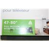 Image 2 : NEW OVERSTOCK INSIGNIA 47-80 INCH FULL MOTION TV WALL MOUNT, COMPLETE, UP TO 110 LBS