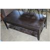 Image 1 : 2 TIER ESPRESSO FINISH COFFEE TABLE