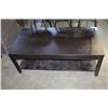 Image 2 : 2 TIER ESPRESSO FINISH COFFEE TABLE