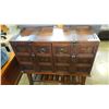 Image 1 : MODERN CABINET W/ LEATHER STRAPS