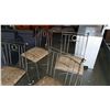 Image 2 : SET OF AS NEW ASHLEY FLOOR MODEL MODERN IRON ULPHOSTERED DINING CHAIRS