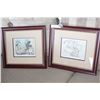 Image 1 : TWO FRAMED ORIGINAL STORY SKETCH DISNEY PRINTS