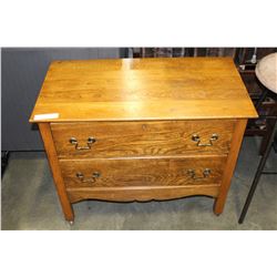 ANTIQUE KRUG 2 DRAWER DRESSOR ON CASTORS