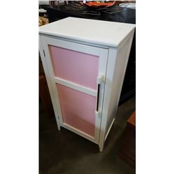 PINK AND WHITE CUPBOARD