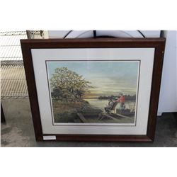 JAMES LUMBER LIMITED EDITION PRINT SHADOWS AND MEMORIES SIGNED ON GLASS