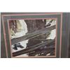 Image 2 : RED WING BLACK BIRDS AND RAIL FENCE BY ROBERT BATEMAN 24792